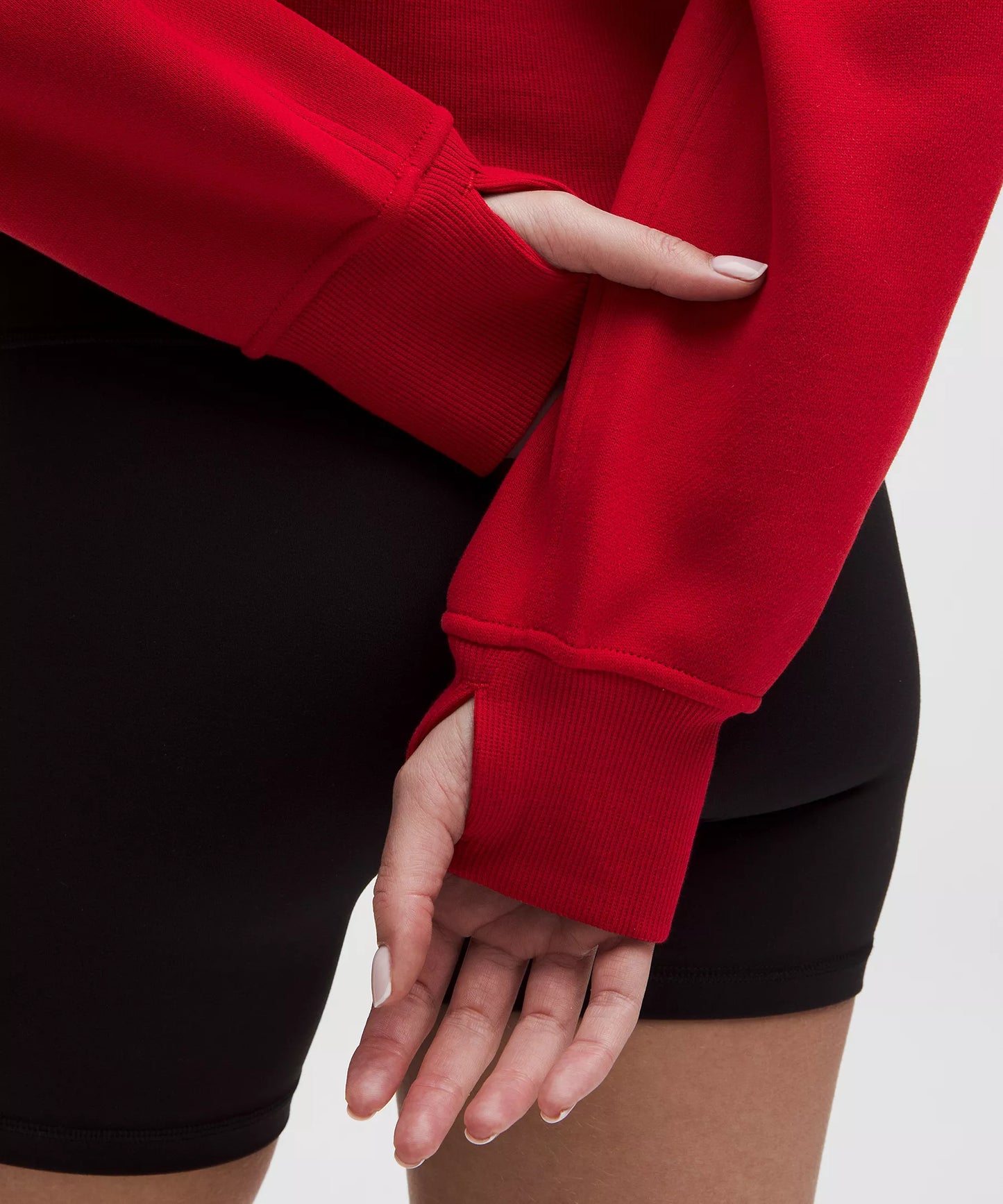 Lululemon Scuba Oversized Half-Zip Hoodie (College Crimson)