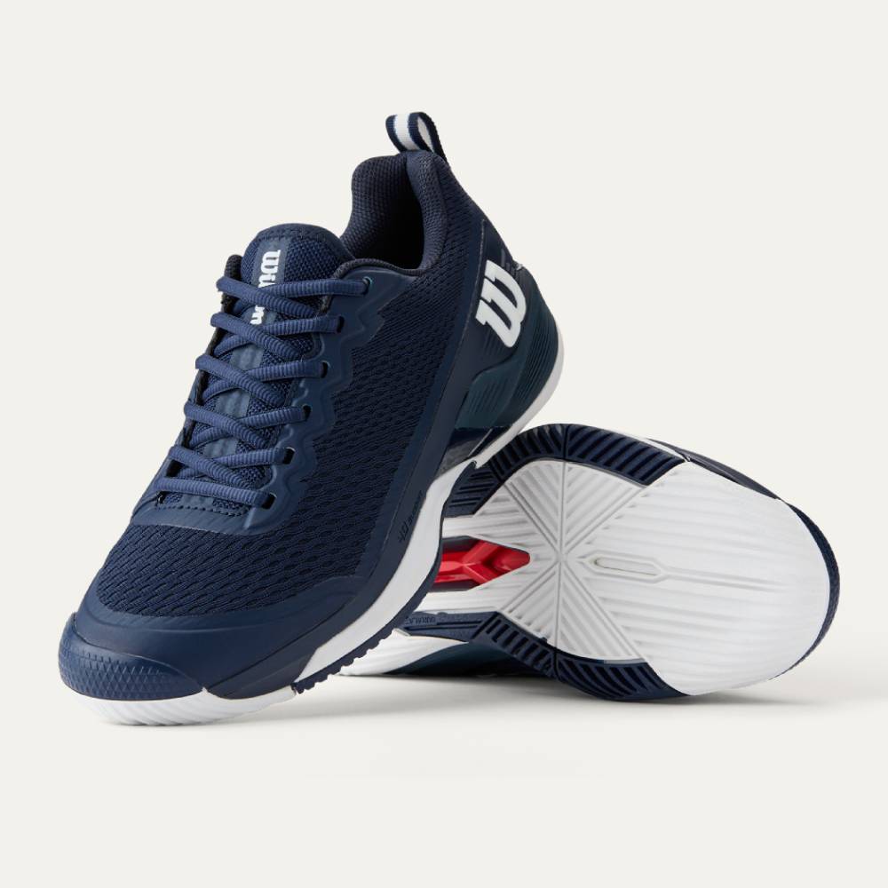 Wilson RUSH PRO 4.5 Tennis Shoes Navy/Blaze
