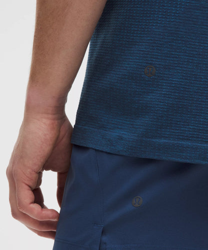 Lululemon Metal Vent Tech Short-Sleeve Shirt (Chalk Blue/Blue Twill)