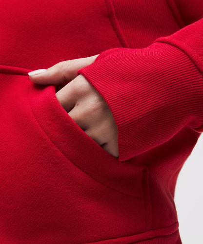 Lululemon Scuba Oversized Half-Zip Hoodie (College Crimson)