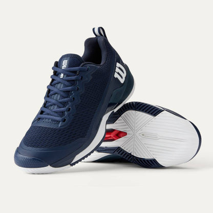 Wilson RUSH PRO 4.5 Tennis Shoes Navy/Blaze